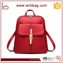 Factory Wholesale Fashion High Quality PU Ladies Bags Woman Backpacks